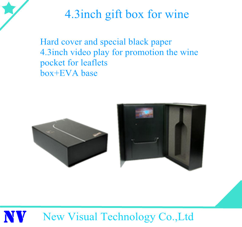 gift box with 4.3inch video player screen
