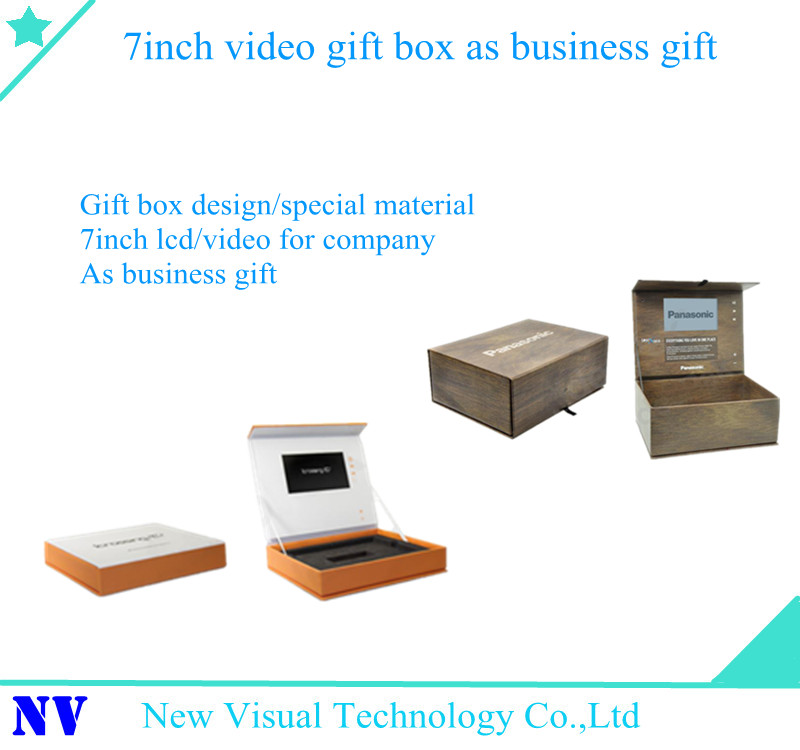 gift box with 7inch video player module