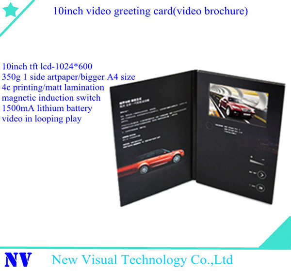 10inch video greeting card