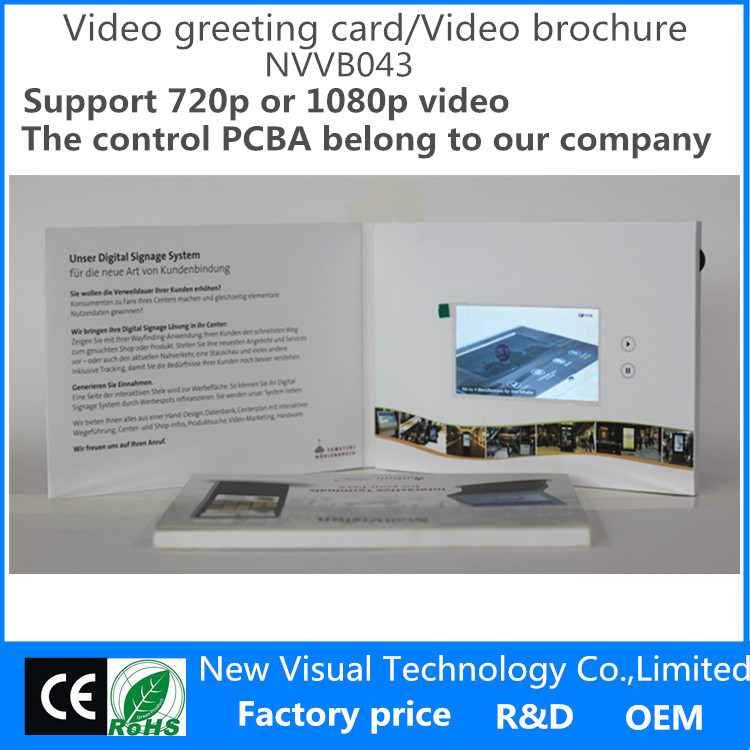 4.3inch video brochure