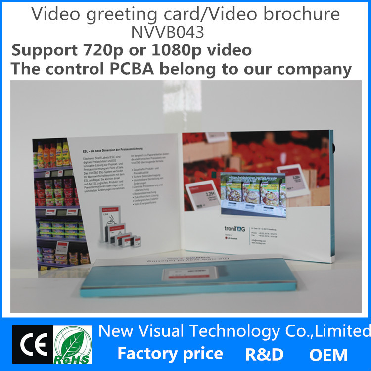 4.3inch video brochure