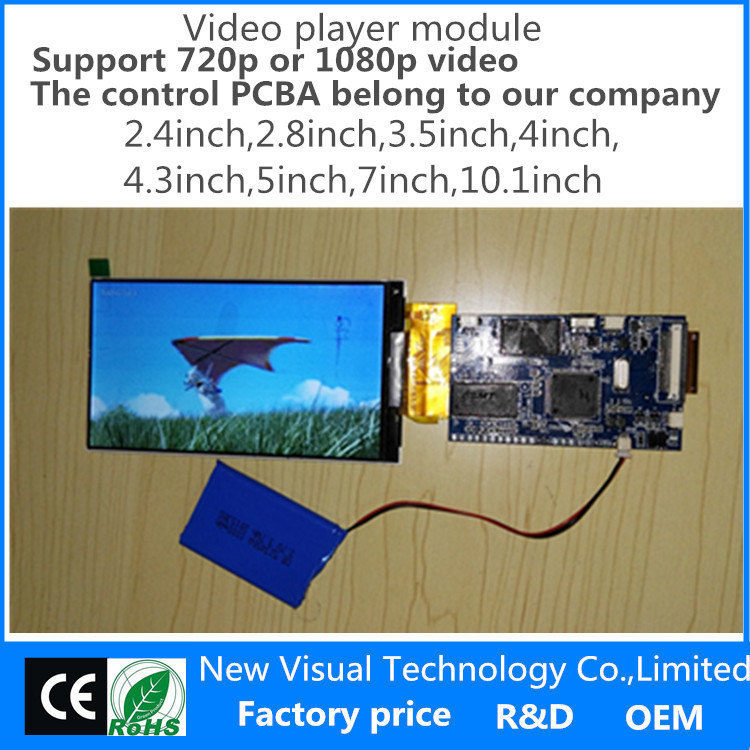 5inch mobile screen video player module